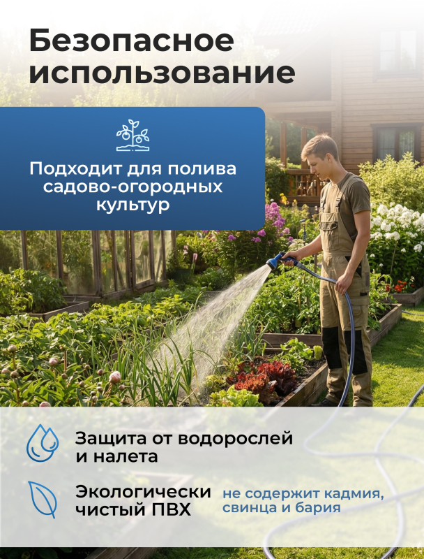 Шланг поливочный STARTUL Garden Profi 3/4" 50 м (ST6038-3/4-50) - Фото 5