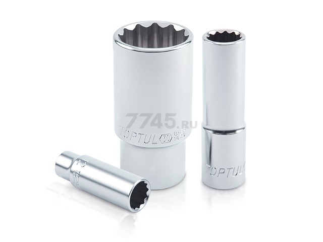 Головка 1/2" 30 мм 12 граней глубокая TOPTUL (BAEF1630)