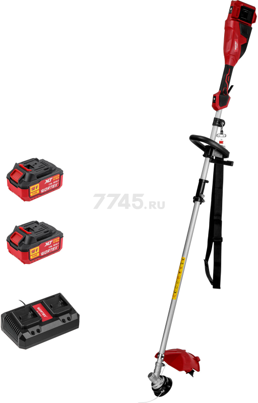 Триммер аккумуляторный WORTEX TB 3036-1 ALL1 XLT SET (1334872) - Фото 8