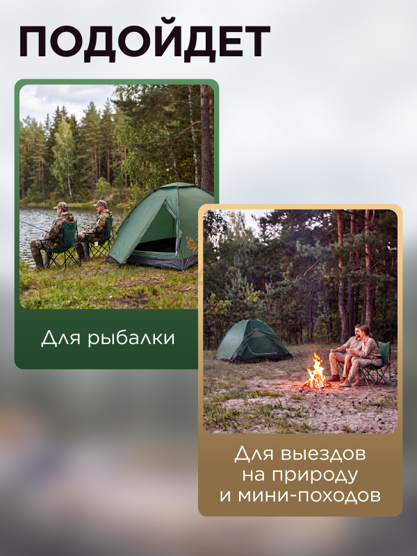 Палатка c тамбуром ARIZONE Coyote Plus-3 (28-274508) - Фото 4