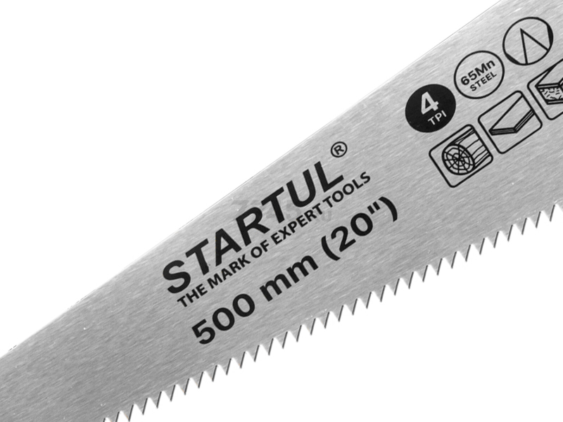 Ножовка по дереву 500 мм 4 TPI STARTUL Standart (ST4030-50) - Фото 6