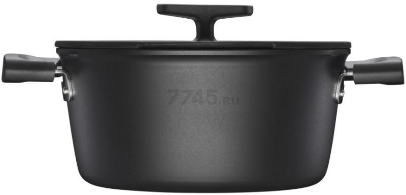 Кастрюля алюминиевая 3,5 л FISKARS Hard Face (1075526) - Фото 2