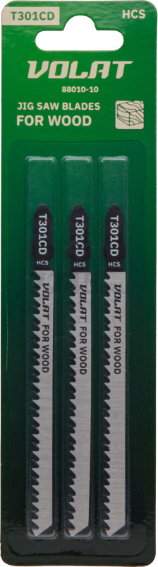 Пилка для электролобзика 115х90 мм ВОЛАТ по дереву T301CD 3 штуки (88010-10) 