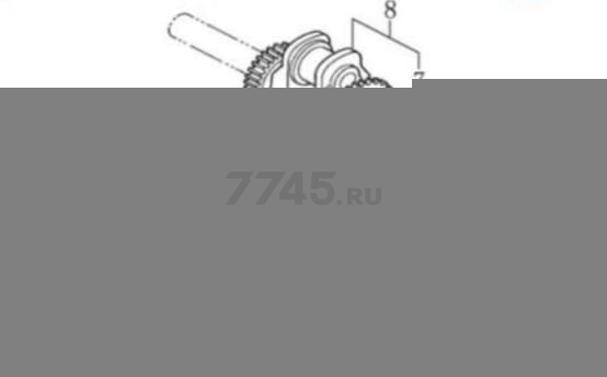 Поршень 77 мм для культиватора/мотоблока Fermer (FMS-01352)