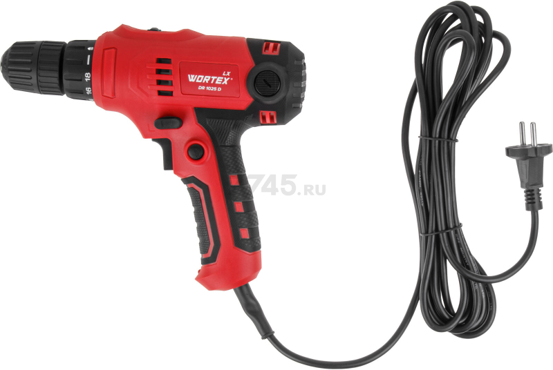 Дрель-шуруповерт сетевая WORTEX LX DR 1025 D (1335878) - Фото 11