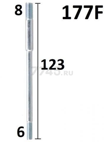 Шпилька карбюратора для двигателя 177F (FMS-01332)