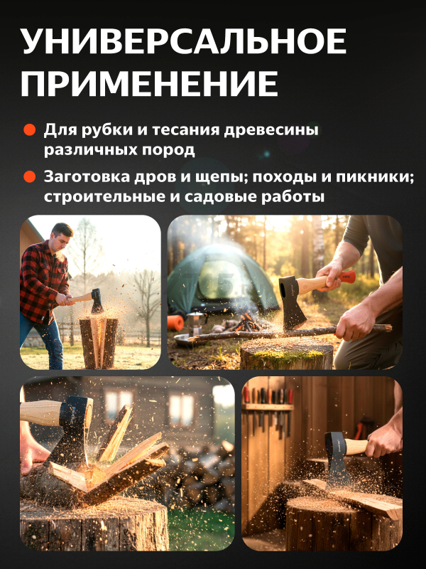 Топор универсальный 0,8 кг STARTUL Standart (ST2405-08) - Фото 4