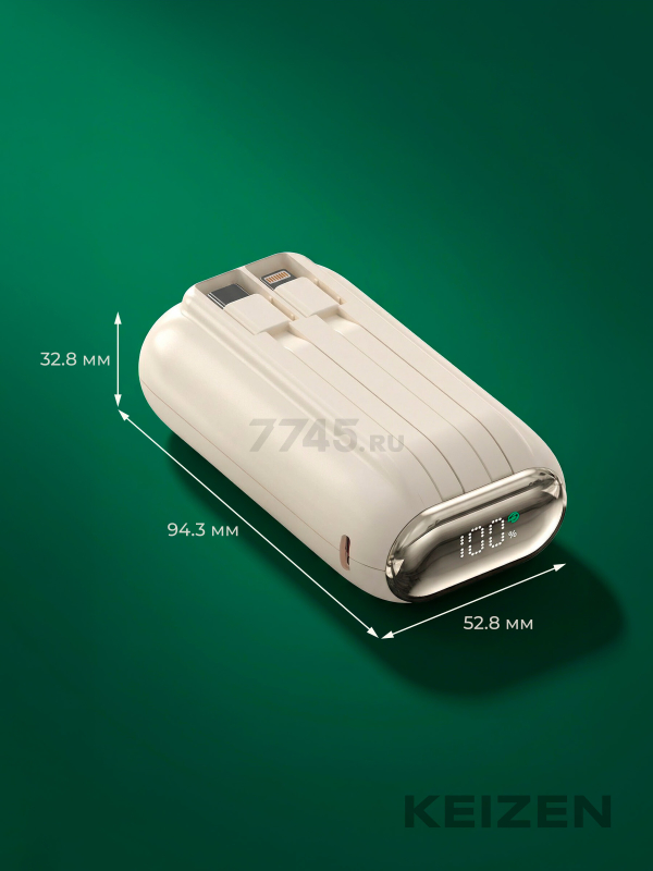Power Bank KEIZEN 10000 mAh (KZ-20130102) - Фото 5
