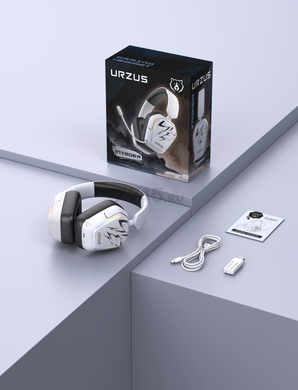 Наушники-гарнитура игровые беспроводные URZUS Invader UR-5524127 - Фото 28