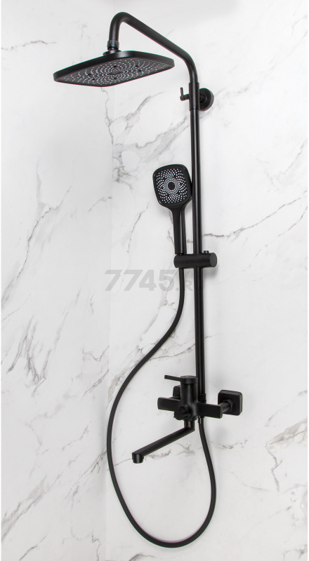 Душевая стойка ECONOCE D35 серия 730 черный (EC0734BL) - Фото 14