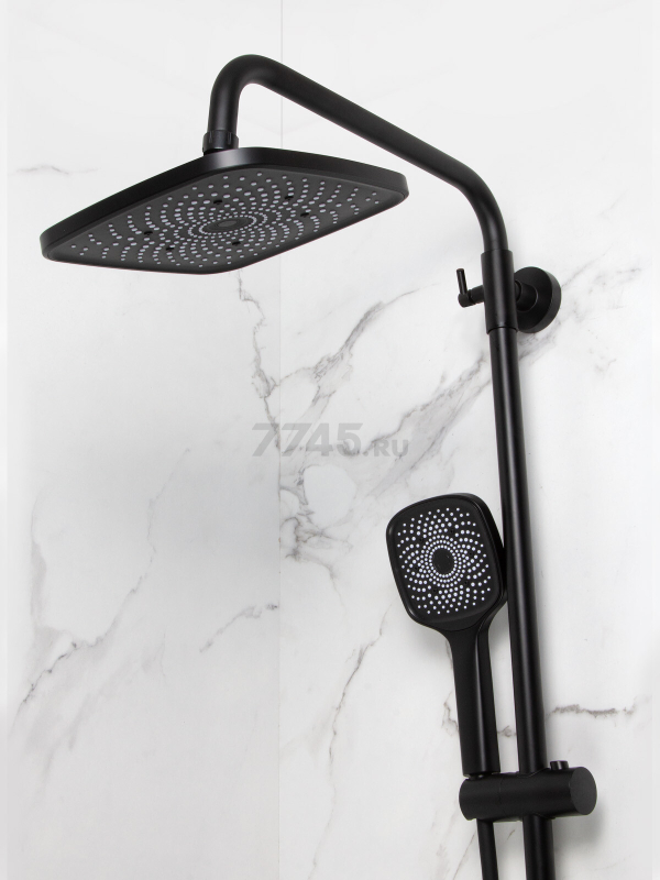 Душевая стойка ECONOCE D35 серия 730 черный (EC0734BL) - Фото 13