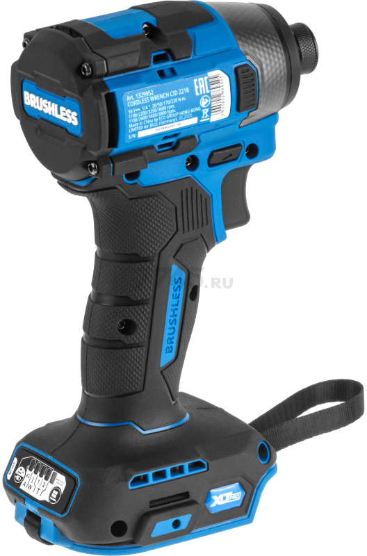 Шуруповерт (винтоверт) ударный аккумуляторный BULL CID 2218 XLTpro SET (1329953) - Фото 3