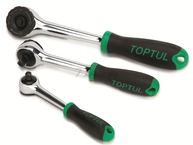 Трещотка 3/8" безредукторная 200 мм TOPTUL (CJBT1220)