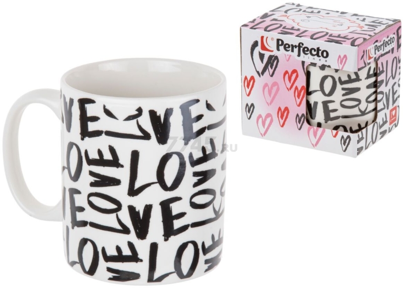 Кружка керамическая PERFECTO LINEA Love-1 350 мл (30-062613)