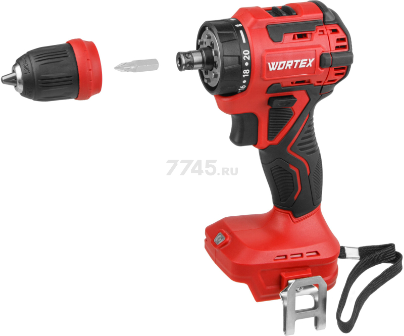 Дрель-шуруповерт аккумуляторная WORTEX BD 2025 LiSET ALL1 XLT (1325844) - Фото 19