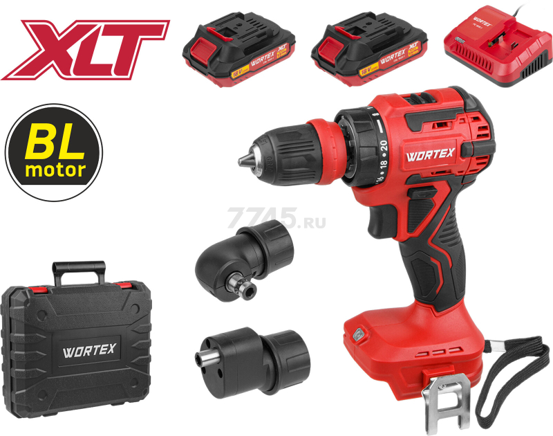 Дрель-шуруповерт аккумуляторная WORTEX BD 2025 LiSET ALL1 XLT (1325844) - Фото 11