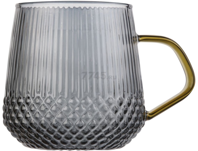 Кружка стеклянная PERFECTO LINEA Sonata Golden 400 мл (30-004002) - Фото 2