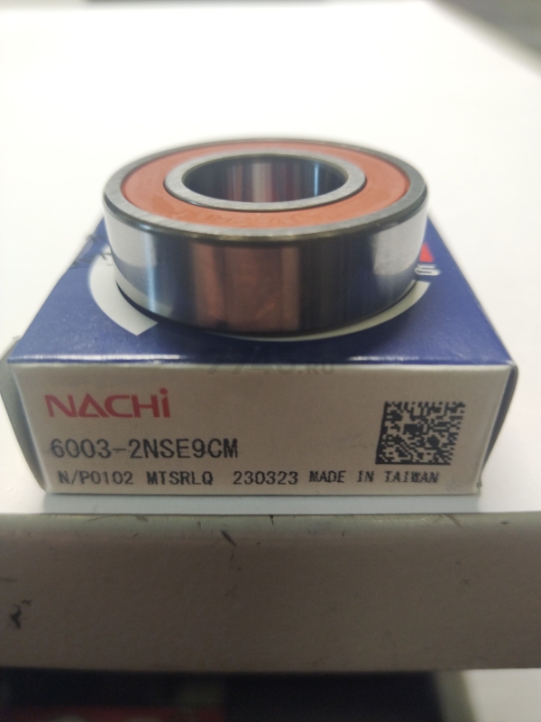 Подшипник шариковый NACHI 6003-2RS (180103) (00-00029936) - Фото 2