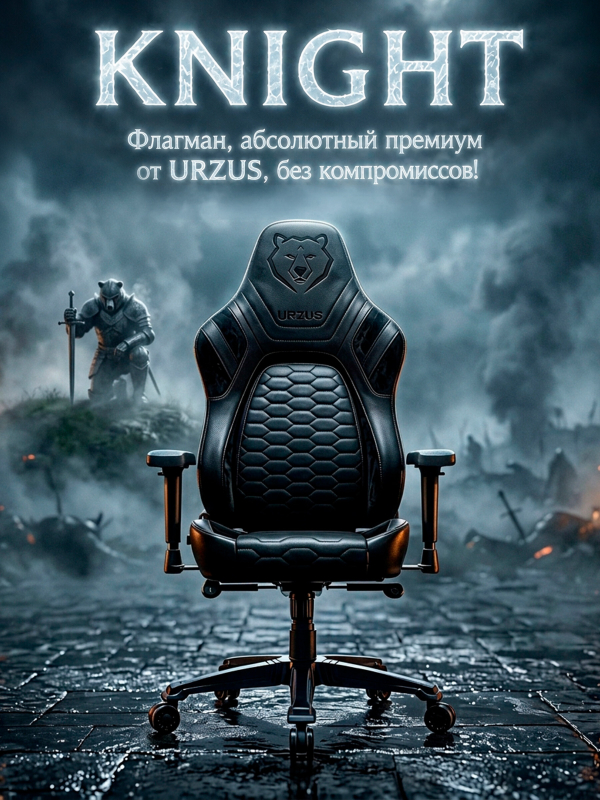 Кресло геймерское URZUS Knight Black(UR-7351147) - Фото 13