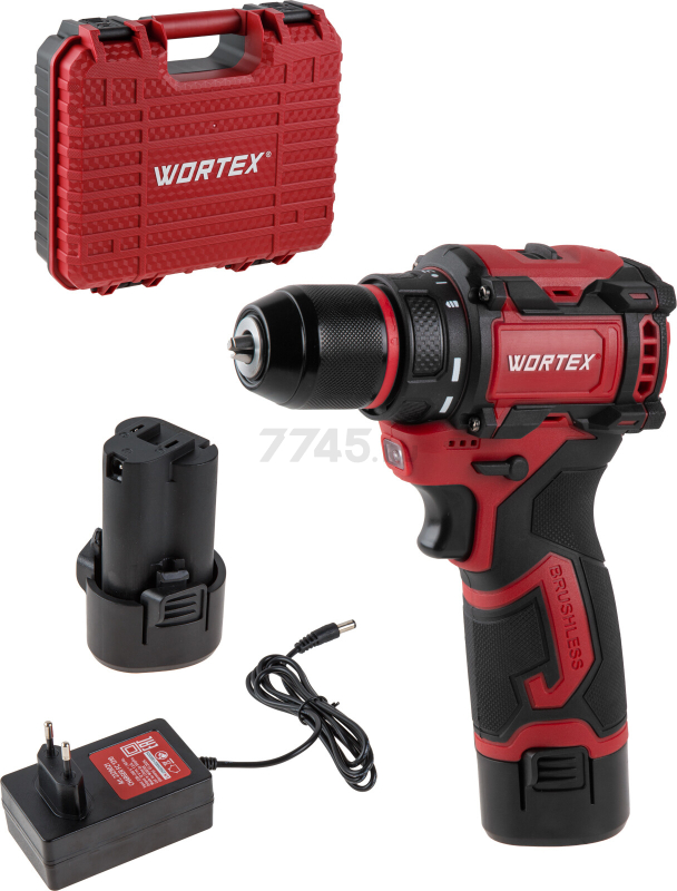 Дрель-шуруповерт аккумуляторная WORTEX BD 1213-1 Dli (2329019) - Фото 10