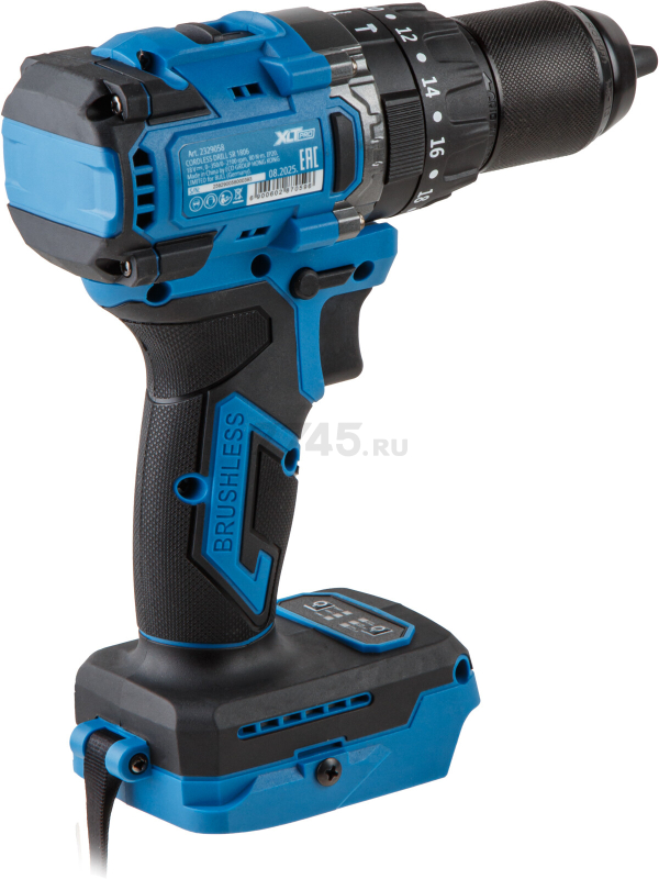 Дрель-шуруповерт аккумуляторная ударная BULL SR 1806 R-series XLTpro Xcase (2329060) - Фото 6