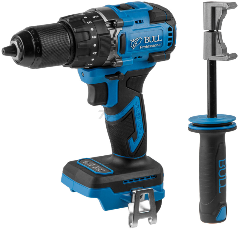 Дрель-шуруповерт аккумуляторная ударная BULL SR 1806 R-series XLTpro SOLO (2329058) - Фото 4