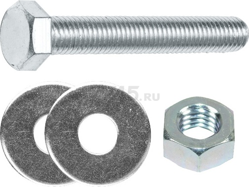 Болт шестигранный М6х50 мм с гайкой и шайбами STARFIX 6 штук (SMK1-82904-6)