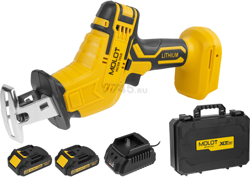 Пила сабельная аккумуляторная MOLOT MCSR 7018 XLT Lite SET (2318028) - Фото 8