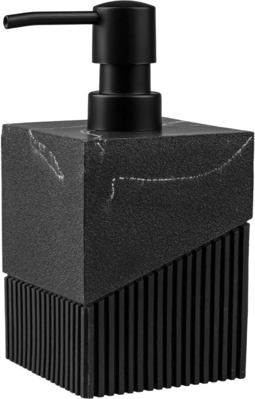 Дозатор для жидкого мыла PERFECTO LINEA Element Marble черный (35-618601) - Фото 9