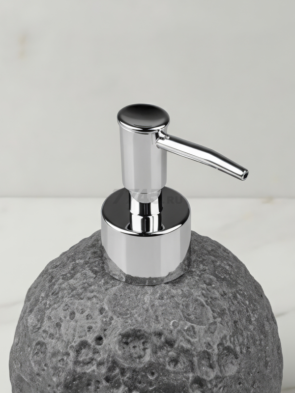 Дозатор для жидкого мыла PERFECTO LINEA MoonStone серый (35-384461) - Фото 2