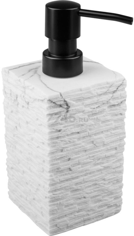 Дозатор для жидкого мыла PERFECTO LINEA StoneWave белый (35-130811) - Фото 9