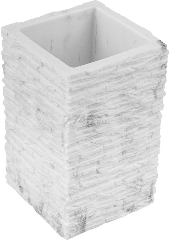 Стакан PERFECTO LINEA StoneWave белый (35-130812) - Фото 9