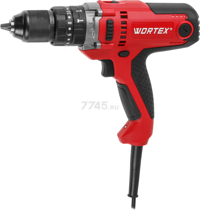 Дрель-шуруповерт сетевая ударная WORTEX DR 1323 D (2322091) - Фото 10