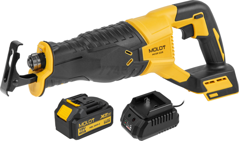 Пила сабельная аккумуляторная MOLOT MCSR 1118 XLT Lite SET (2318030) - Фото 2