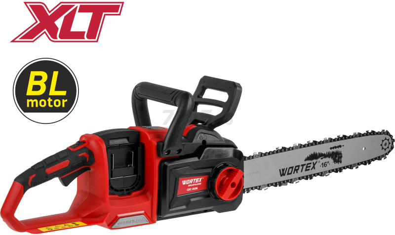Пила цепная аккумуляторная WORTEX CEC 4036 XLT SOLO (2333069) - Фото 15