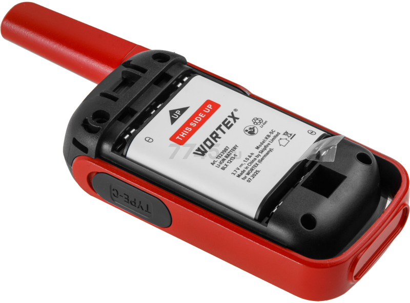 Рация портативная WORTEX WT 0805 SOLO (1323985) - Фото 5