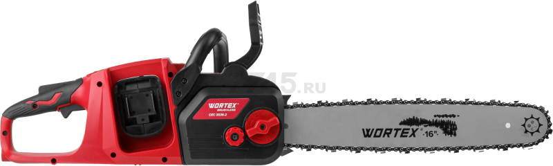 Пила цепная аккумуляторная WORTEX CEC 3536-2 ALL1 XLT SOLO (2333075) - Фото 6