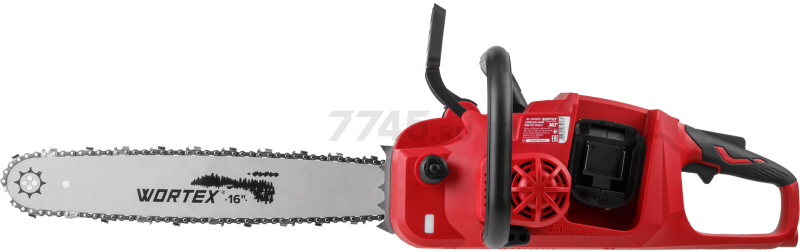 Пила цепная аккумуляторная WORTEX CEC 3536-2 ALL1 XLT SOLO (2333075) - Фото 7