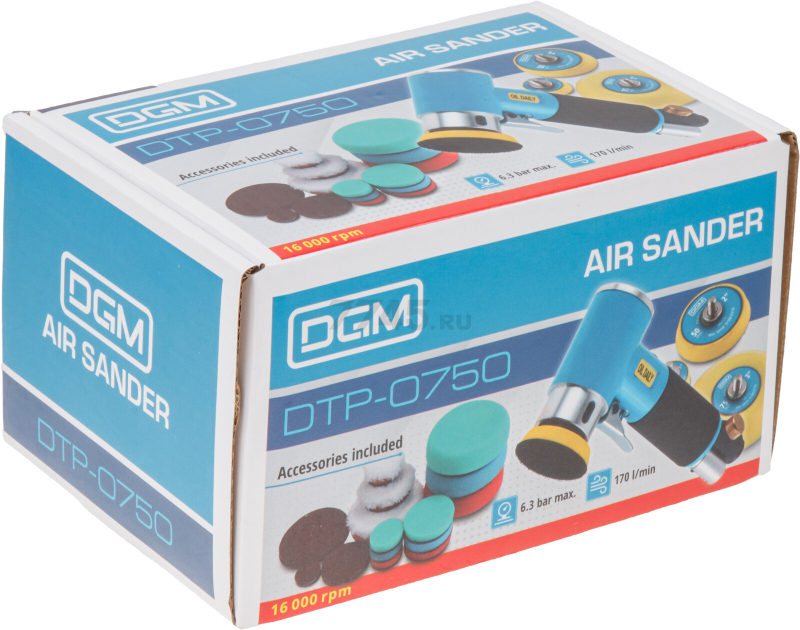 Пневмошлифмашина эксцентриковая DGM DTP-0750 (DG4010-1) - Фото 25