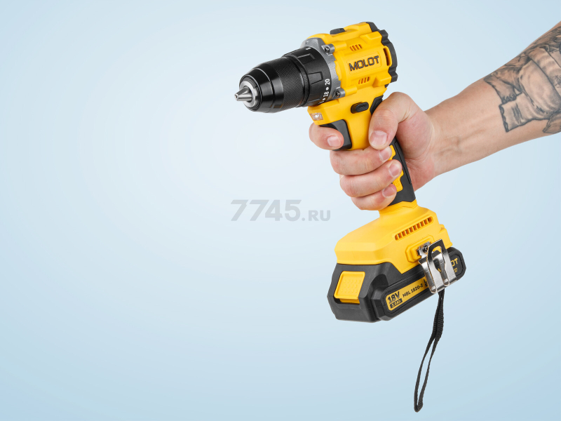 Дрель-шуруповерт аккумуляторная MOLOT MBD 1825 Li XLT Lite SOLO (2318137) - Фото 11