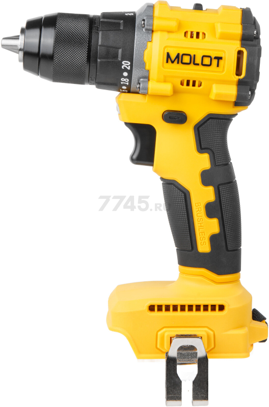 Дрель-шуруповерт аккумуляторная MOLOT MBD 1825 Li XLT Lite SOLO (2318137) - Фото 7