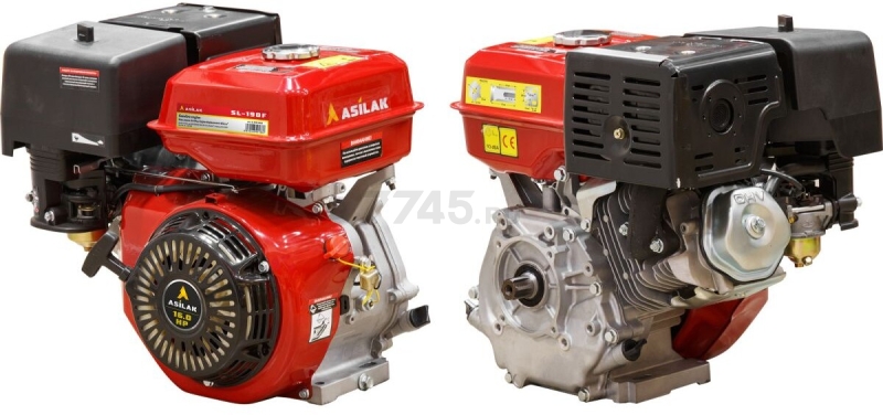 Двигатель бензиновый ASILAK (SL-190F-SH25)