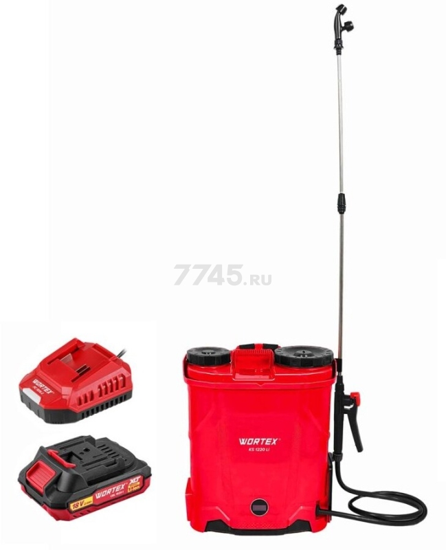 Опрыскиватель ранцевый аккумуляторный WORTEX KS 1220 Li ALL1 XLT SET (2334102) - Фото 12