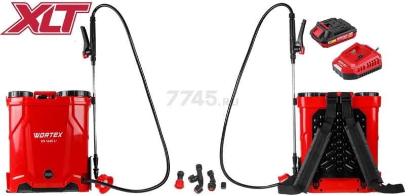Опрыскиватель ранцевый аккумуляторный WORTEX KS 1220 Li ALL1 XLT SET (2334102) - Фото 13