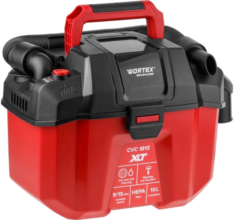 Пылесос строительный аккумуляторный  WORTEX CVC 1815 XLT SET (2334162) - Фото 7