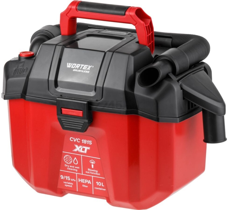 Пылесос строительный аккумуляторный  WORTEX CVC 1815 XLT SET (2334162) - Фото 8