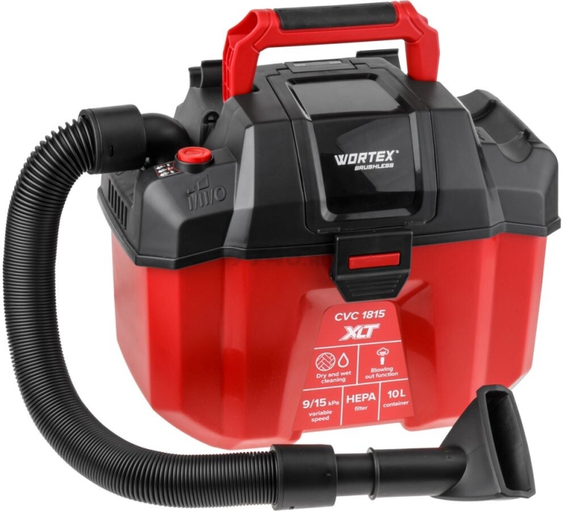 Пылесос строительный аккумуляторный  WORTEX CVC 1815 XLT SET (2334162) - Фото 9