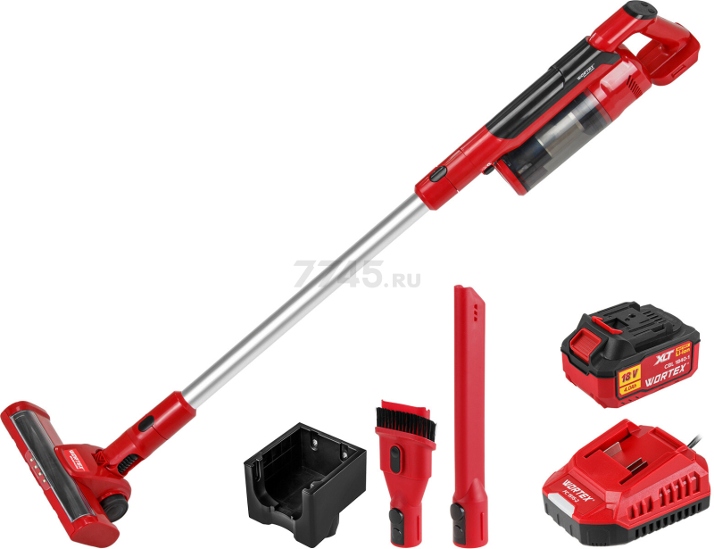 Пылесос строительный WORTEX CVC 1825 ALL1 XLT SET (2334083) - Фото 6