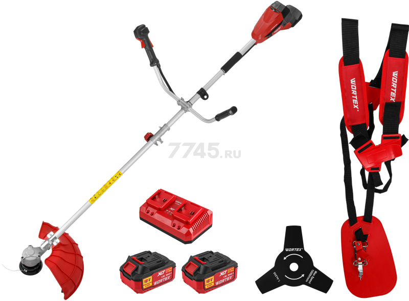 Триммер аккумуляторный WORTEX TB 3036-1 AT ALL1 XLT SET (2325113)