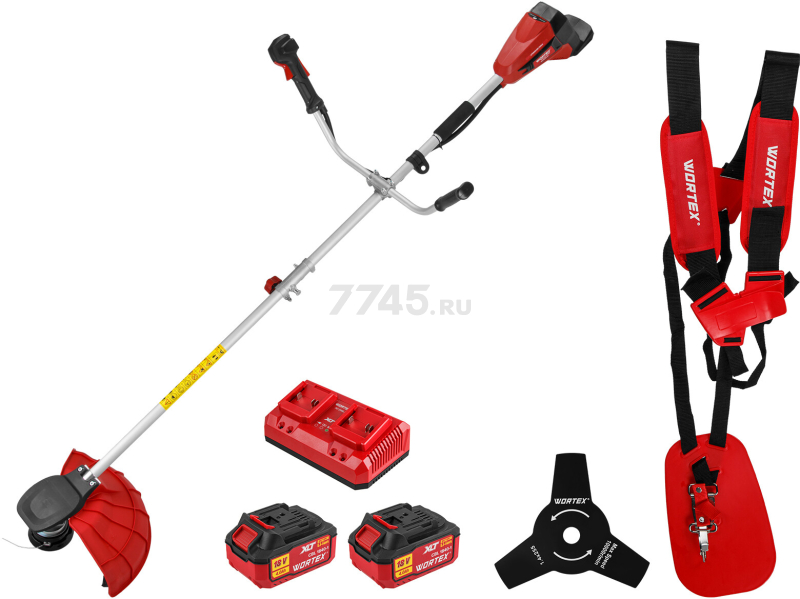 Триммер аккумуляторный WORTEX TB 3036 AT XLT SET (2325111)